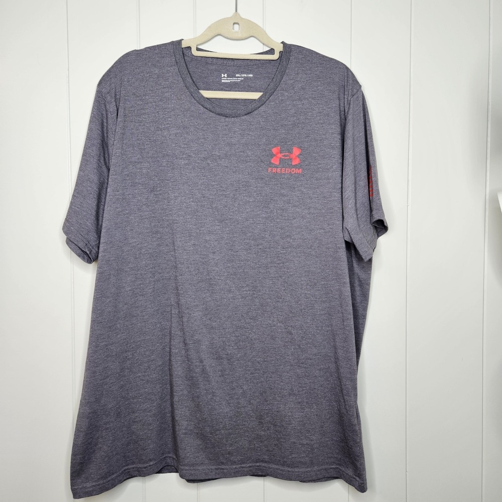 Under Armor Men's T-shirt Freedom 3XL Gray